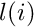 $l(i)$