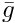$\bar{g}$