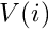$V(i)$